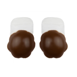 Bye Bra Silicone Pull-Ups Brown M - Reusable Adhesive Solution 10cm