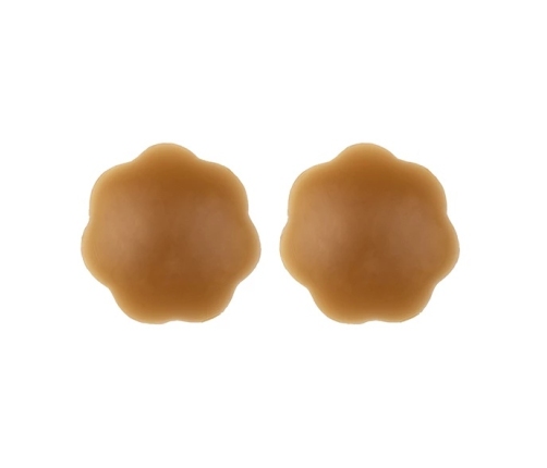 Bye Bra - Breast Lift Tape + Silicone Nipple Covers Brown F-H