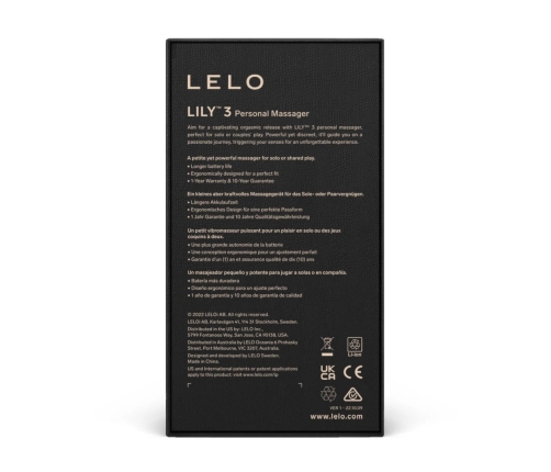 Lelo - Lily 3 Dark Plum