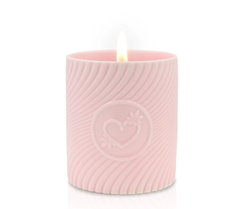 HighOnLove Pink Massage Candle Strawberries & Champagne 120ml
