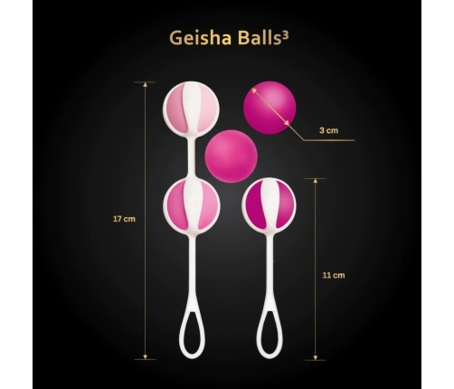 Gvibe Geisha Balls 3 Sugar Pink - Modular Weighted Exercise System