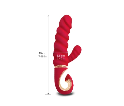 Gvibe Gcandy Mini Chili Coral - Dual Motor Intimate Massage Device 19 cm