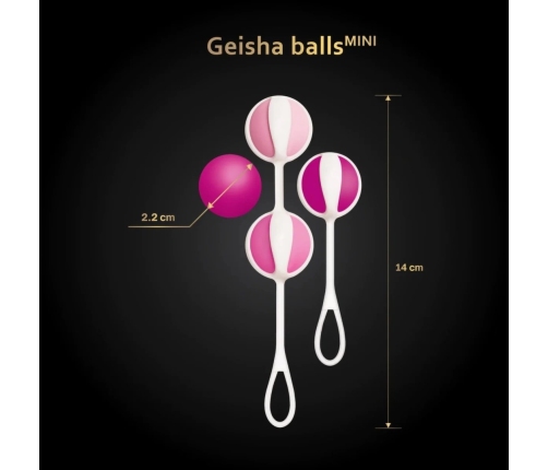 Gvibe Geisha Balls Mini - Compact Weighted Exercise System, Pink