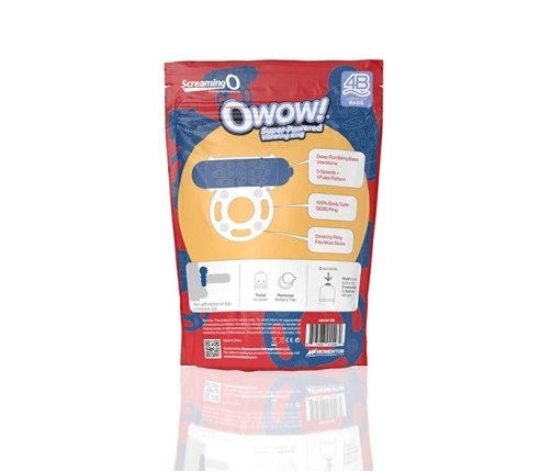 The Screaming O 4B OWow Blueberry Ring - 5-Speed, Waterproof, Eco Packaging