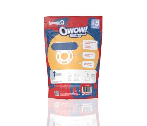 The Screaming O 4B OWow Blueberry Ring - 5-Speed, Waterproof, Eco Packaging
