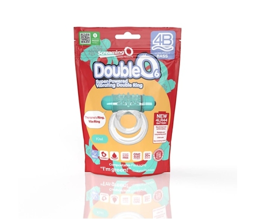 The Screaming O DoubleO 6 Kiwi Vibrating Dual Ring Eco-Friendly