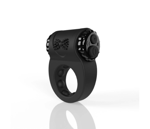 The Screaming O Charged Big O Ritz Black Rechargeable Ring, Silicone