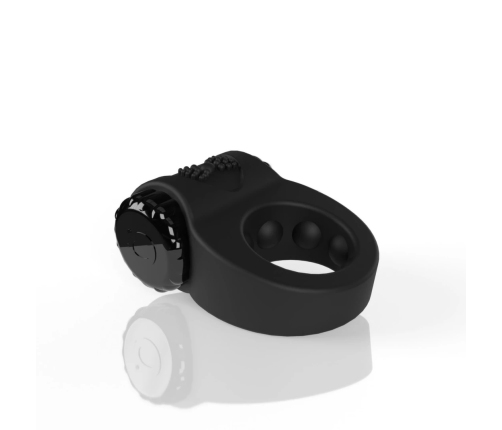 The Screaming O Charged Big O Ritz Black Rechargeable Ring, Silicone