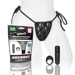 The Screaming O My Secret 4T Black Panty Set with Remote Control