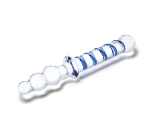 Glas Twister Glass Dual-Ended Intimate Device 23.5 cm Transparent