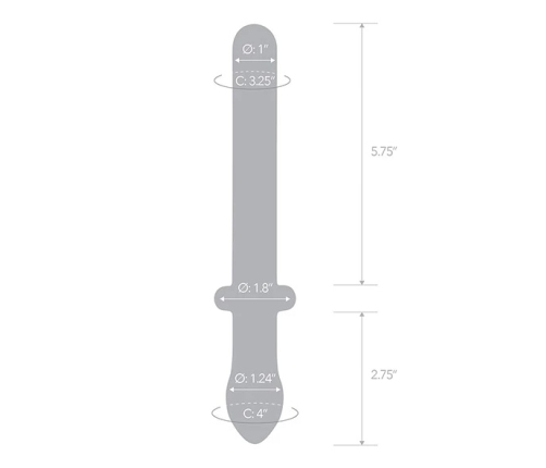 Glas - Classic Smooth Dual-Ended Dildo