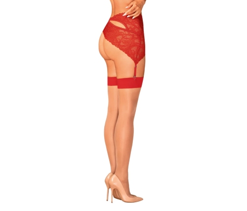 Obsessive - S814 Stockings Red S/M
