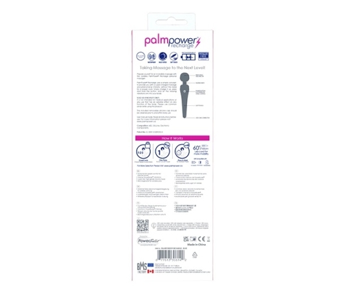 PalmPower - Recharge Wand Massager Blue