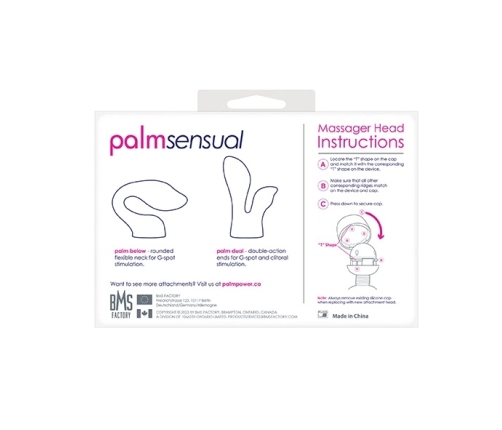 PalmPower - Wand Massager Attachments PalmSensual Blue