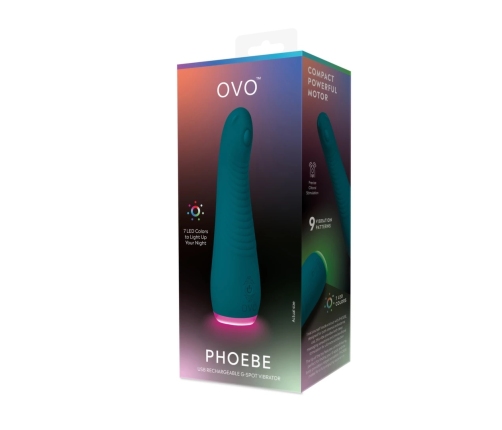 OVO Phoebe Vibrating Massager 9 Modes USB Rechargeable Silicone Pink