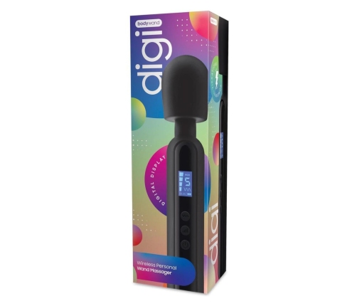 Bodywand Digi Digital Wand Massager with LED Display, Silicone, 9.25in