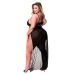 Baci 2-Piece Mesh Gown & G-String Set Black Queen Size