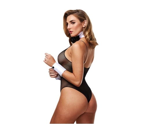 Baci - 5 Pc Fishnet Deluxe Tuxedo Bunny Teddy