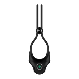 Nexus - Forge Vibrating Adjustable Lasso Silicone Cock Ring Black