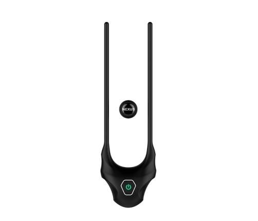 Nexus - Forge Vibrating Adjustable Lasso Silicone Cock Ring Black