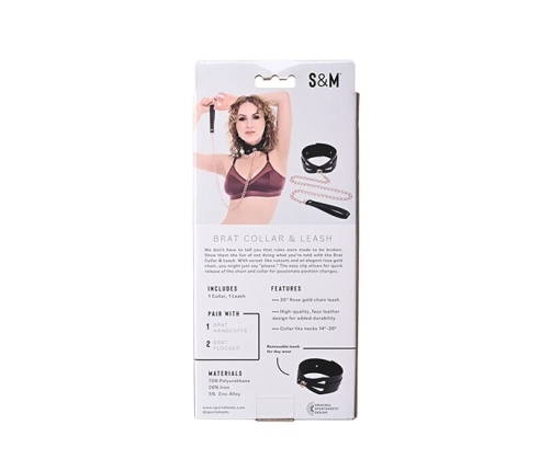 Sportsheets - Sex & Mischief Brat Collar & Leash