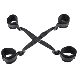 Sportsheets Sex & Mischief Adjustable Hog Tie Restraint System Black