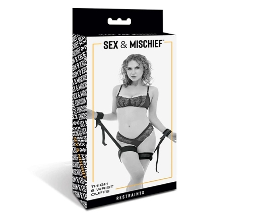 Sportsheets - Sex & Mischief Thigh & Wrist Cuffs