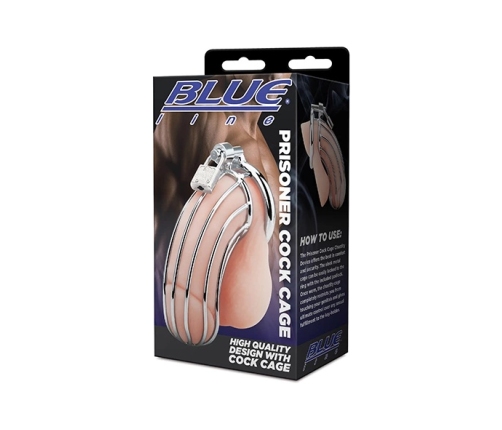 Blueline Prisoner Stainless Steel Chastity Device with Lock System
