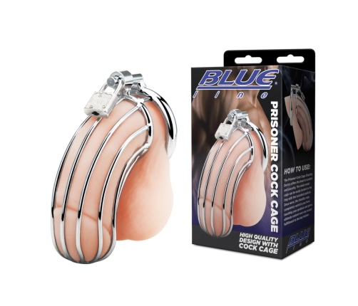 Blueline Prisoner Stainless Steel Chastity Device with Lock System