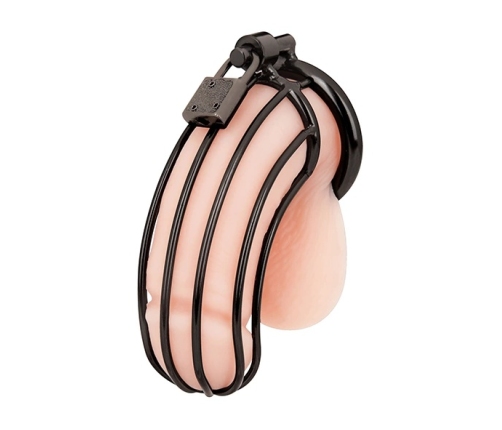 Blueline Metal Chastity Device Black - Secure Ergonomic Design