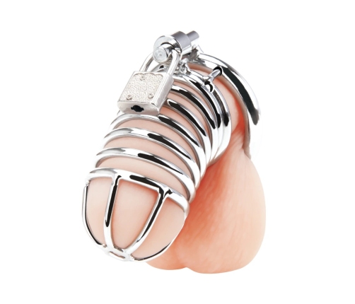 Blueline Deluxe Metal Chastity Device Ergonomic 2-Piece Set