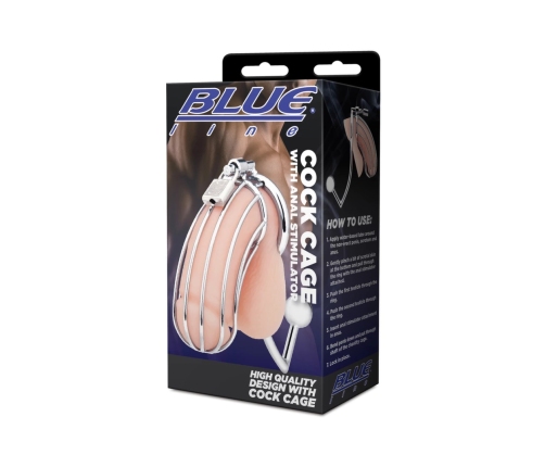 Blueline Restraint System with Integrated Dual Stimulation - Black, Adjustable