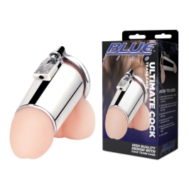 Blueline Ultimate Security Cylinder Anatomical Chastity Device - Transparent