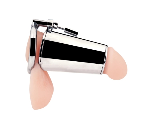 Blueline Ultimate Security Cylinder Anatomical Chastity Device - Transparent