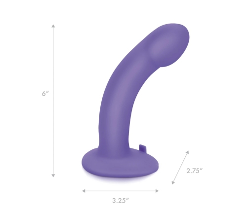 Pegasus 6'' Silicone Curved Peg - Adjustable Harness Set, Black