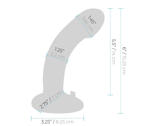 Pegasus 6'' Silicone Curved Peg - Adjustable Harness Set, Black