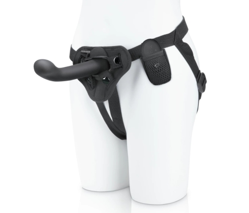 Pegasus 6 Silicone Peg with Harness & Wireless Remote, Black