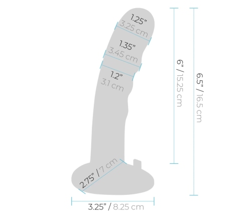 Pegasus 6-Inch Curved Wave Silicone Model with Adjustable Harness Set