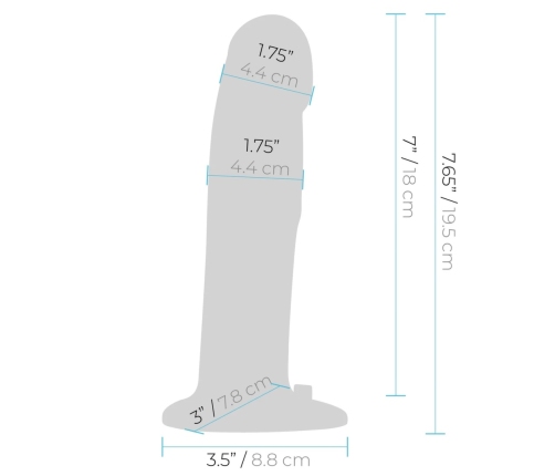 Pegasus Silicone 8” Anatomical Model with Adjustable Harness Set