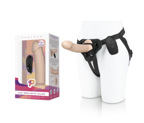 Pegasus Silicone Intimate Machine 16.5cm with Harness & Remote Control