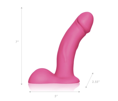 Pegasus Silicone Intimate Machine 6.5" with Harness, Anatomical Design