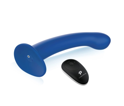 Pegasus 8” Silicone Remote Control Intimate System with Harness Black