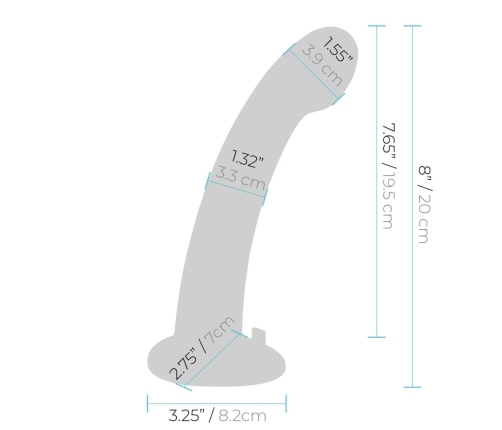 Pegasus 8” Silicone Remote Control Intimate System with Harness Black