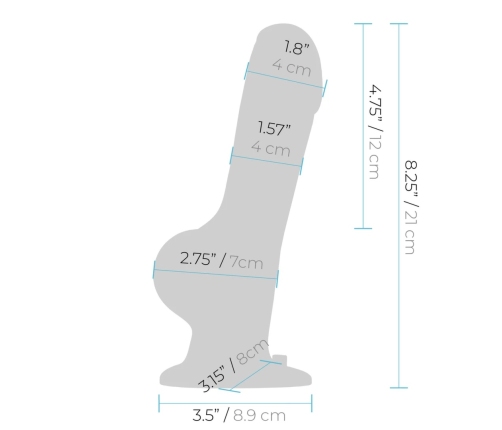 Pegasus 8” Silicone Wireless Intimate System with Adjustable Harness