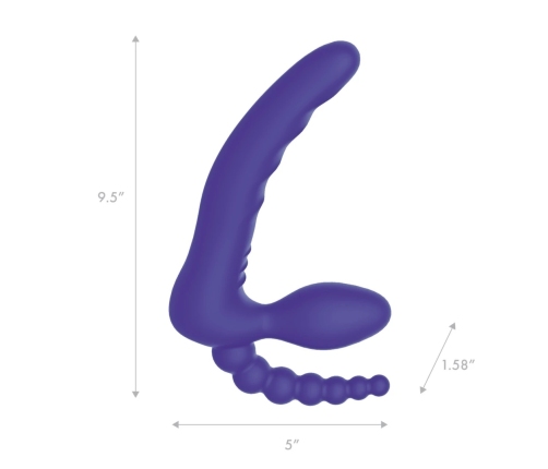 Pegasus 7” Silicone Strapless Dual-Ended System with Remote Control