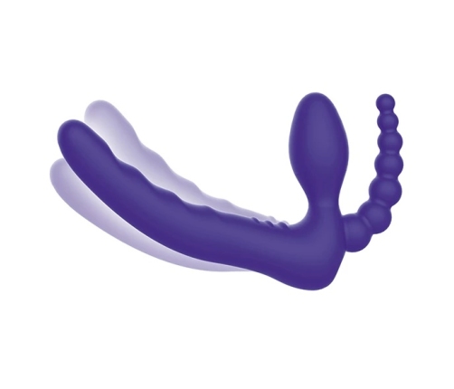 Pegasus - 7âÂ RemoteÂ ControlÂ StraplessÂ D.P.Â SiliconeÂ StrapÂ on