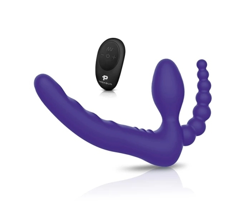 Pegasus - 7âÂ RemoteÂ ControlÂ StraplessÂ D.P.Â SiliconeÂ StrapÂ on
