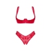 Obsessive - Lacelove cupless 2-pcs set XL/2XL