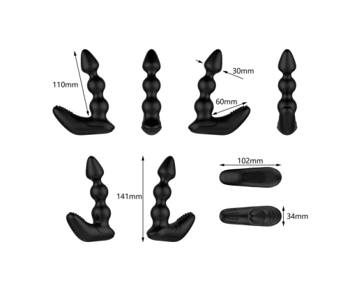 Nexus Bendz Prostate Edition Black - Flexible Dual Motor Intimate Massager