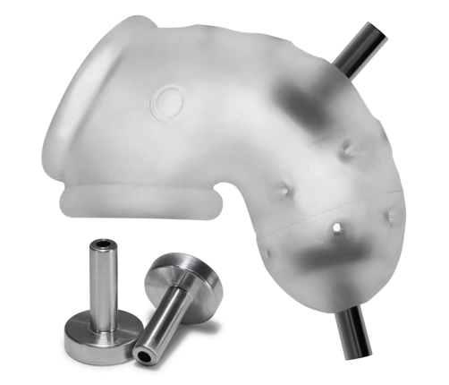 Oxballs - Airlock Electro Air-Lite Vented Chastity Clear Ice